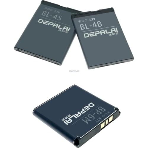 Phone Battery BL-4B BL-4S BP-6M For Nokia 6233 6280 6288 N73 N93 7100 3600S 7610 X3-02 2680 2630 5000 6111 BL 4B 4S BP6M Battery