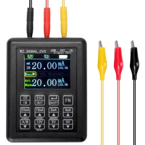 High Precise Adjustable Current Voltage Analog Simulator 0-10V 4-20mA Signal Generator Sources LCD display Signal Generator