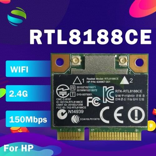 Wireless Wifi Card RTL8188CE 640926-001 Laptop for HP 4431S 4436S 4430S 4230S 4730S