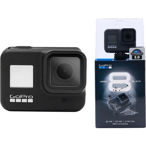 Black Action Camera Outdoor Sports Camera with 4K Ultra HD Video Live Streaming Stabilization