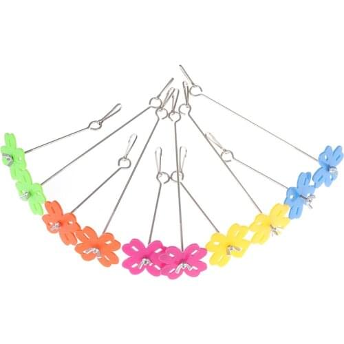 Flower Bird Parrot Cage Stainless Steel Food Feeder Fork Stick Skewer Food Meat Stick Spear Fruit Holder Birds Feeding Tool