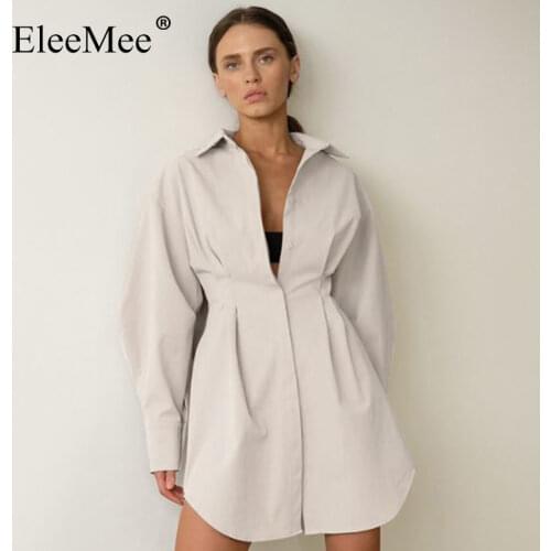 EleeMee Fashionable Shirt Dresses