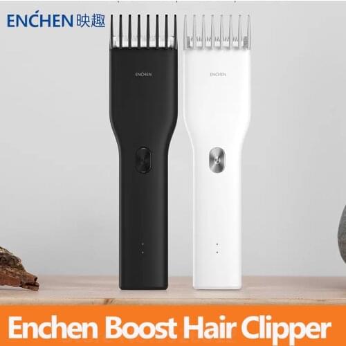 Enchen Boost USB Electric Hair Clipper Trimmer Two Speed Cutter Hair Fast Charging Hair Trimmer for Children adult