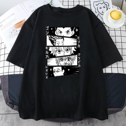 Anime Clothes Cartoon Eyes Woman T Shirt 2021 Summer Tee Shirt Harajuku Cotton T Shirts Hip Hop Loose Women New T-Shirts