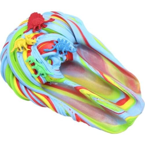 4 Color DIY Modeling Clay Rainbow Cotton Cloud Slime Fluffy Mud Stress Relief Kids Learning Educational Toy Plasticine Kit Slime