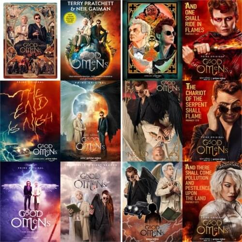 Good Omens Posters Glossy Paper High Definition Home Wall Bedroom Decoration