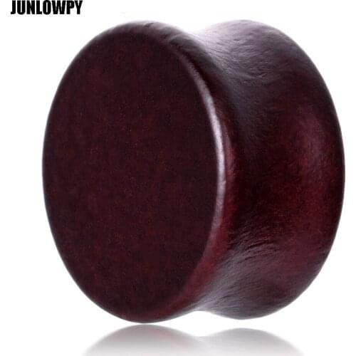 JUNLOWPY Wholesale Wood Ear Tunnels Plain Earring Gauges Expander Stretcher Piercing Body Jewelry Flesh Tunnel Mix 8-20mm 70pcs