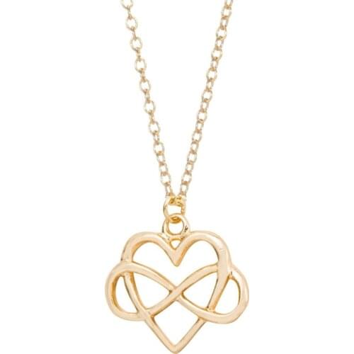 Shuangshuo Boho Heart and Infinity Choker Necklace Heart Necklaces Pendants Infinity collier Fashion Jewellery Chocker N130