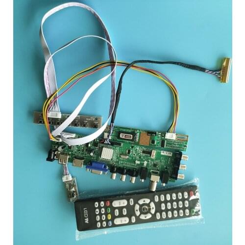Kit For N150P3-L04 remote DVB-C DVB-T 1400X1050 30pin Panel Controller board Digital HDMI 1 CCFL LCD TV VGA USB AV 15"