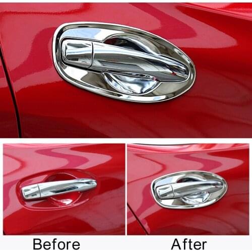 Car Door Handle Bowl Cover Exterior Door Bowl Trim Car Styling Accessories For Nissan X-Trail X Trail T32 Rogue 2014-2017 2018