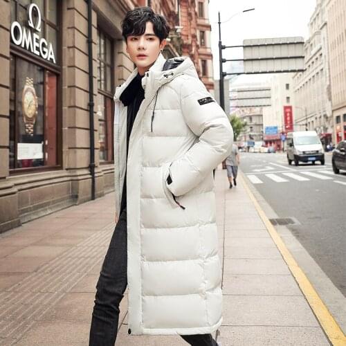 Couples Mens Winter Jacket Down Coats Men White Duck Down jacket Male Slim Fit Warm Parka High Quality Long Coat