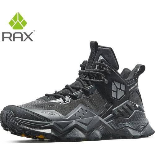 Rax Men Waterproof Hiking Shoes Breathable Hiking Boots Outdoor Trekking Boots Sports Sneakers Tactical Shoes