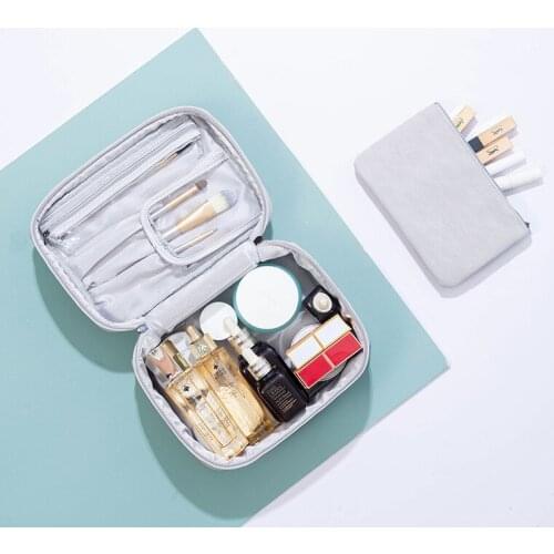 The new portable instagram bag European minimalist high-capacity make-up bag travels ladies ins