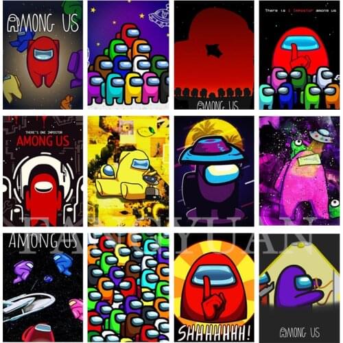 Popular Game 5D Diamond Painting Diamond Mosaic Retro Embroidery Full Square Diamond Cross Stitch Kit for Bar Kids Room Decor