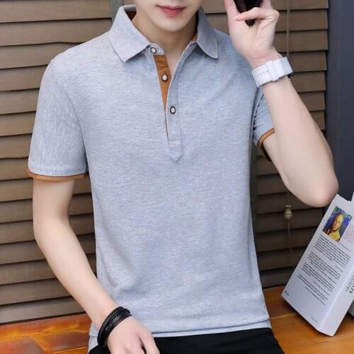 Hot Mens POLO shirts Knit Collar Nice Buttons Cotton Fabric L to 4XL 4 Colors Classic Designs Simple Comfortable Factory OEM