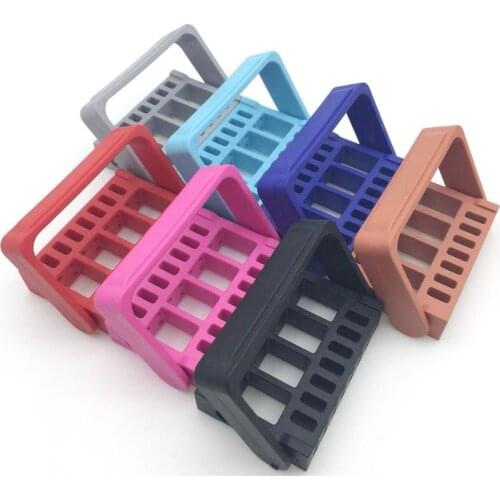 Portable Nail Drill Bit Holder Nail Drill Head Stand Displayer 16 Holes Organizer Storage Nail Drill Container Manicure