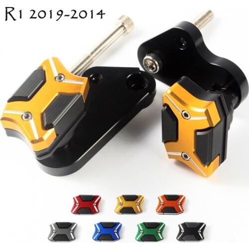 Frame Slider Crash Pad Cover Protector CNC Aluminum for Yamaha YZF R1 2009-2014