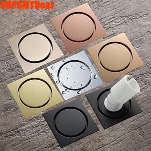Rose Gold Shower Drain Bathroom Anti Bugs Trap Hole Cover Waste Water Drainer Hair Filter Stopper Deodorant Smell Proof Barrier
