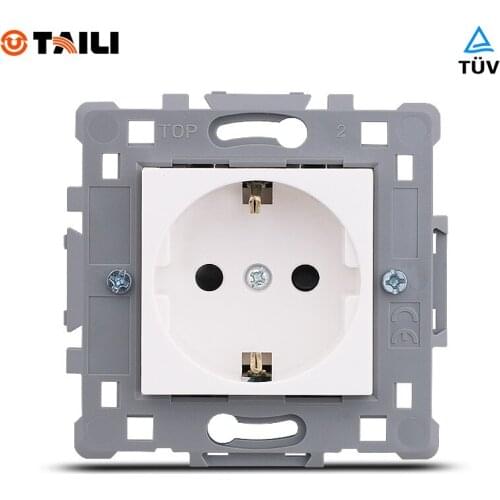 TAILI EU standard DIY German socket mechanism Schuko socket mechanism German socket module TL0616-OS