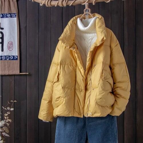 SEDUTMO Winter Fashion Warm Duck Down Coat Women Slim Casual Jackets Autumn Pocket Basic Parkas ED1653