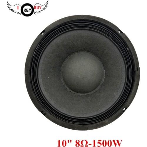 I KEY BUY 10 Inch PA Subwoofer 8 Ohm Cloth Ring Pure Paper Cone Home Theater Music Player Speaker