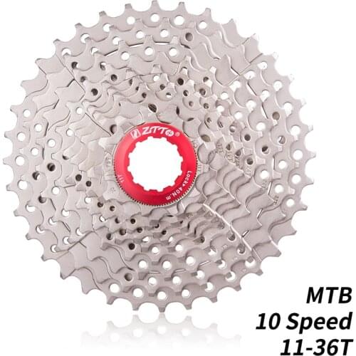 10 Speed 11-36T Cassette Silver 10s Steel Freewheel Parts for Mountain Bike