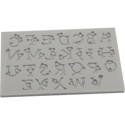 16.8*10CM DIY Sugar Craft Cake Vintage Petal Love Letters Cake Silicone Mold Fondant Mold Cake Decorating Tools Gum Paste Mold