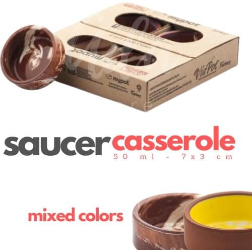 4'lü Mix Sauce Earthen Bowl Lusterware High Temperature Resistant Soil Hot Pot Container Sauce Salad Appetizer Soup Nuts