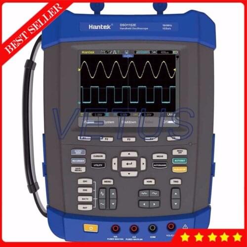 5 in 1 6000 Counts DMM Hantek DSO1152E 150MHz Handheld Oscilloscope with 1000 waveforms Record digital FFT Spectrum Analyzer