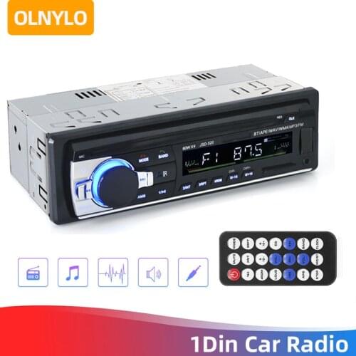 Car Radio 1 Din Stereo Player Digital Bluetooth Car MP3 Player 60Wx4 FM Radio Stereo Audio Music USB/SD with In Dash AUX Input