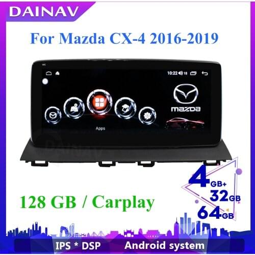 128GB CARPLAY Car Radio 2 din Android 12.3 inch For Mazda CX4 2016- 2019 Car Stereo Autoradio Auto Audio GPS Navigation