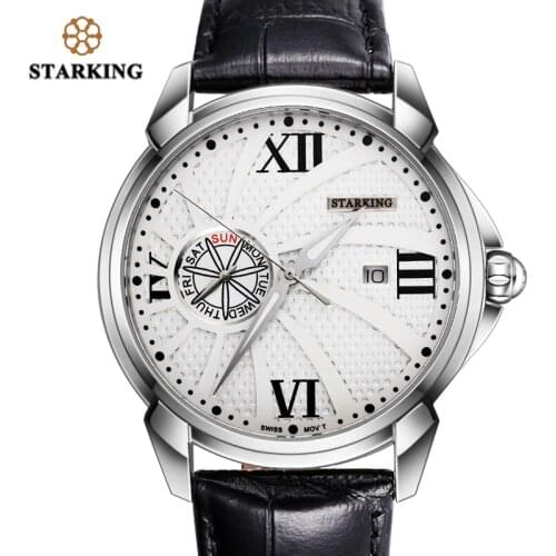 STARKING Watches Men Luxury Brand Quartz Watch Fashion Stainless Steel Sport Reloj Hombre Clock Male Hour Relogio Masculino