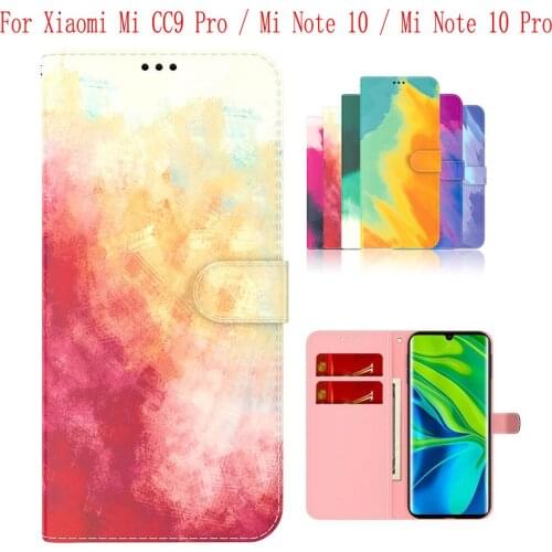 Sunjolly Case for Xiaomi Mi CC9 Pro Mi Note 10 Mi Note 10 Pro Wallet Stand Flip PU Phone Case Cover coque capa Case Cover