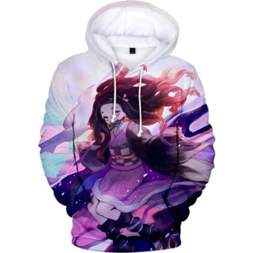 Demon Slayer Kids Hoodies Autumn Sweatshirts Men Women Hoodie Fashion 3D Comic Kimetsu No Yaiba Boys Girls Pullovers Clothes