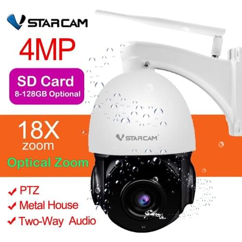 Vstarcam 1080P 4X Zoom IP Camera Wifi Outdoor IP66 Waterproof IR Vision PTZ Speed Dome CCTV Surveillance Security Camera PTZ Cam