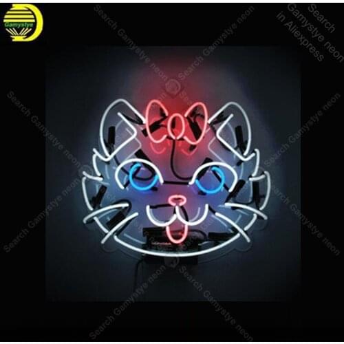 China Cat Neon Sign Glass Tube Handmade neon light Sign Recreation home Bedroom wall Iconic Sign Neon Light Decor Great lamps