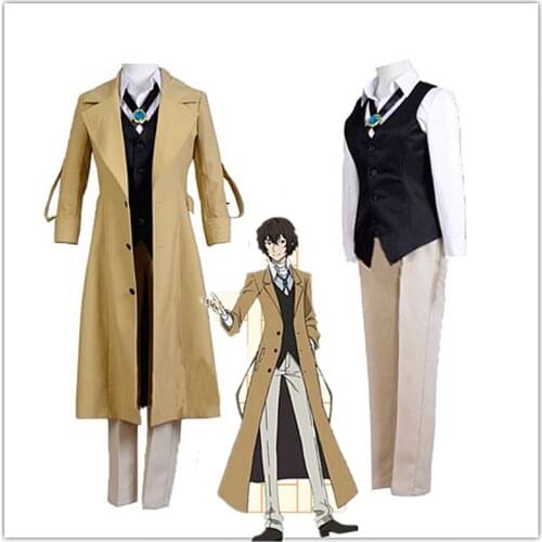 Bungo Stray Dogs Dazai Osamu Cosplay Carnaval Costume Halloween Christmas Costume Halloween Party Costume outfits