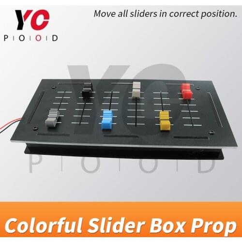 Colorful Slider Box Escape Room Props turn all colorful sliders in right position to open the door chamber room YOPOOD