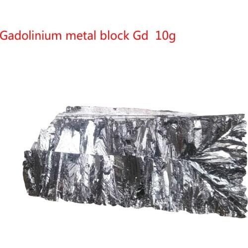 10g metal gadolinium block Gd 99.9% metal element sample, used as laboratory reagent, structural ceramics, catalyst