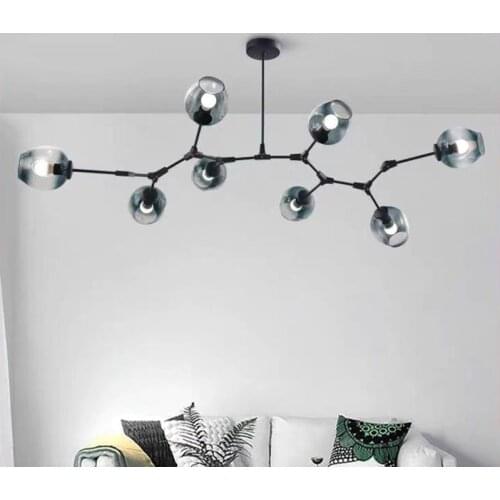 Nordic Modern 4Color Glass Pendant Lights Art Black Gold Pendant Lamp Loft Living Room Bedroom For Home Decoration Hanging Lamp