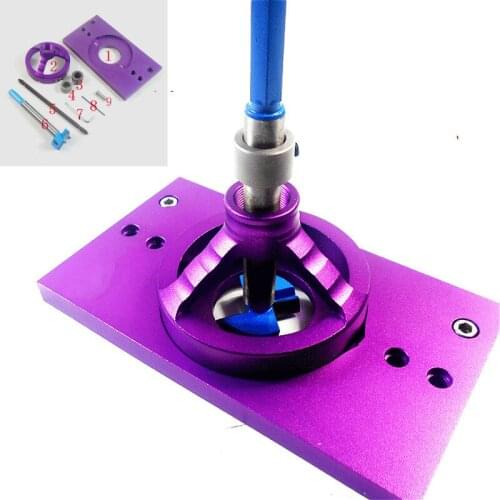 NEW Aluminium Alloy 35MM Cup Style Concealed Hinge Jig Drill Guide Set Door Boring Hole Template w/ Bit