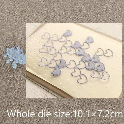 New Design Craft Metal Cutting Die die cuts heart group decoration scrapbook Album Paper Card Craft Embossing die cuts
