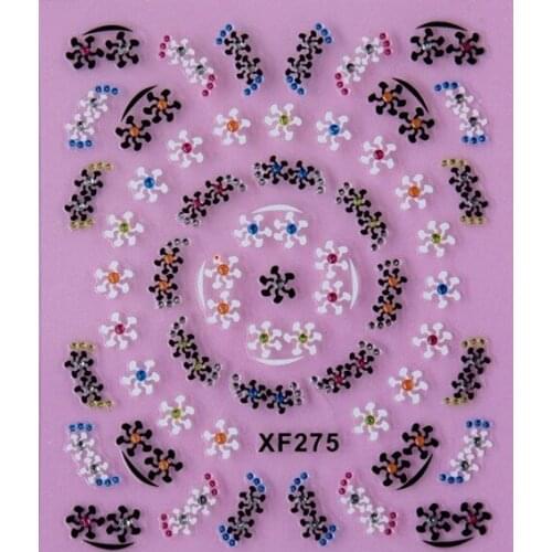 Wholesale mixed design nail decal 3d nail sticker nail art decoration 50 pcs/lot free shipping