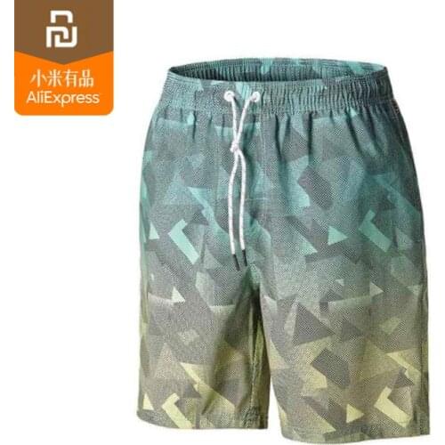 Original youpin mijia gradient printed beach pants fashion quick-drying printing casual breathable shorts smart home
