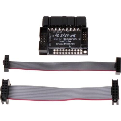 Adapter Board for 20P 2.54 mm JTAG to 10P 2.0mm 1.27mm SWD Interface Converter