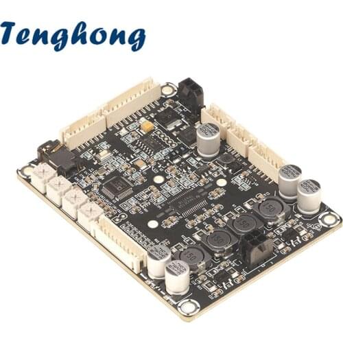 Tenghong 30Wx2 Audio Power Amplifier Board Class D Sound Amplifier With DSP Electronic Cross Over Adjustable EQ High Low Filter