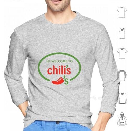 Hi Welcome To Chilis Vine Hoodie Long Sleeve Vine Meme Funny Adam Perkins Humor Chilis Hi Welcome Chillis