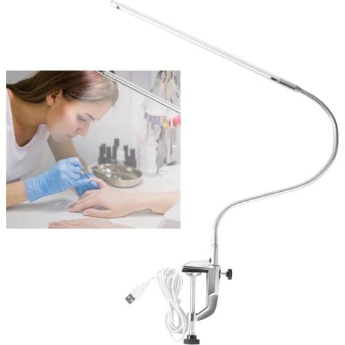 USB Adjustable LED Desk Lamp Clip Table Lamps for Manicure Reading Tattoo Table Light For Nail Art Tattoo Beauty Salon Makeup