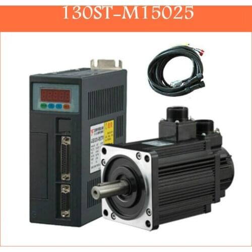 130ST-M15025 220V 3.8KW AC Servo motor 3800W 2500RPM 15N.M. Single-Phase ac drive permanent magnet Matched Driver AASD-50A