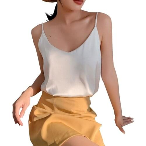 Ladies V-neck sleeveless camisole LX9E